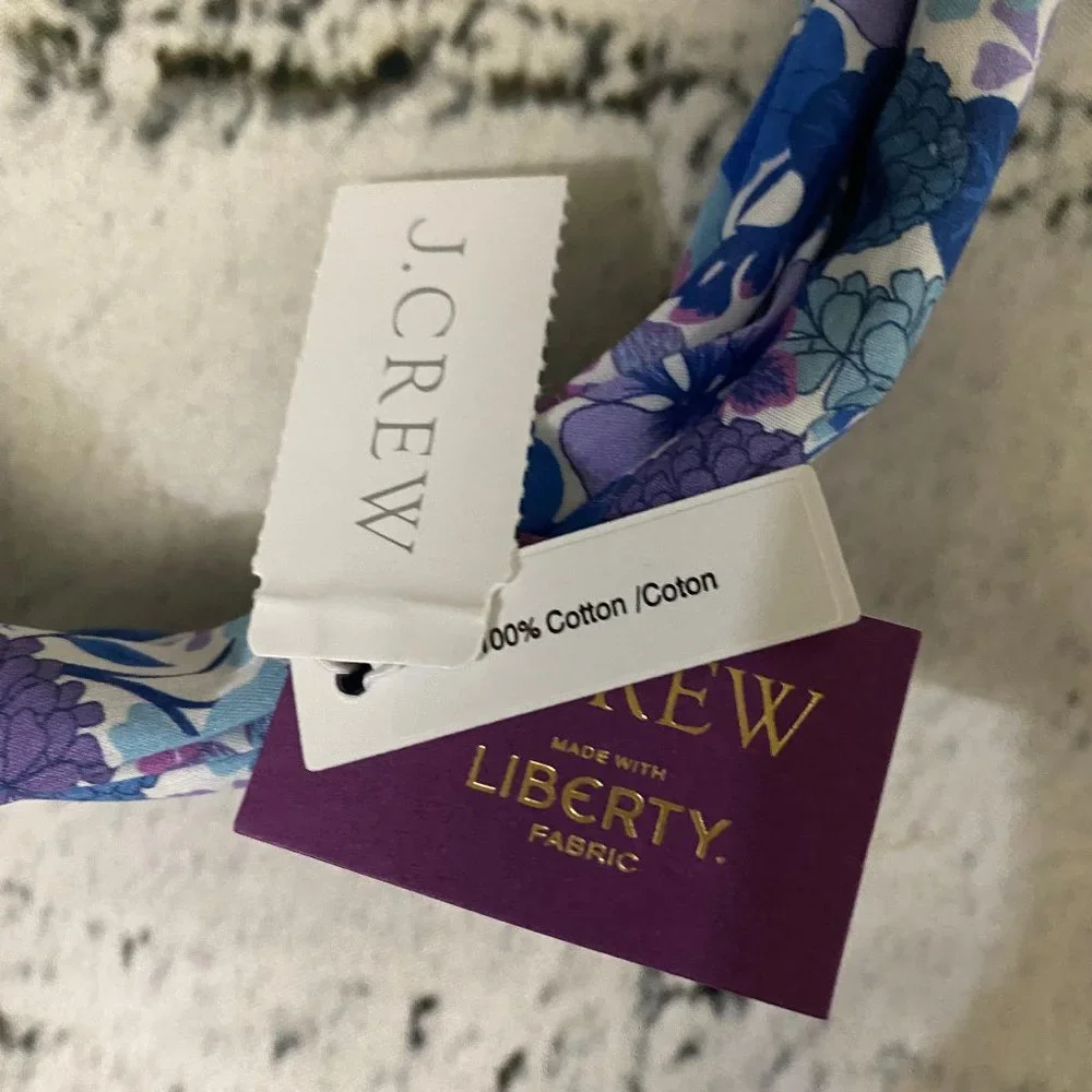 J. Crew Knot headband in Liberty print